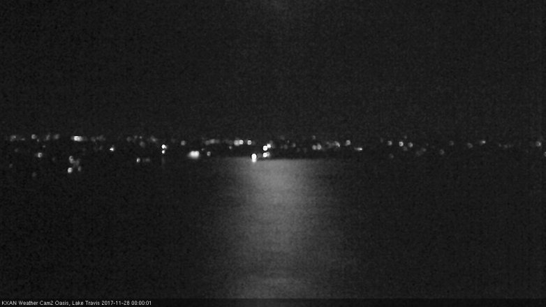 Lake Travis webcam, November 27, 2017 11:25 PM CT