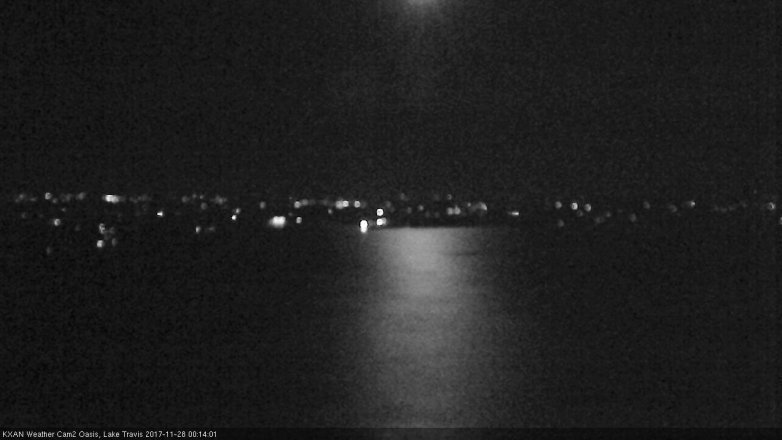 Lake Travis webcam, November 27, 2017 11:40 PM CT