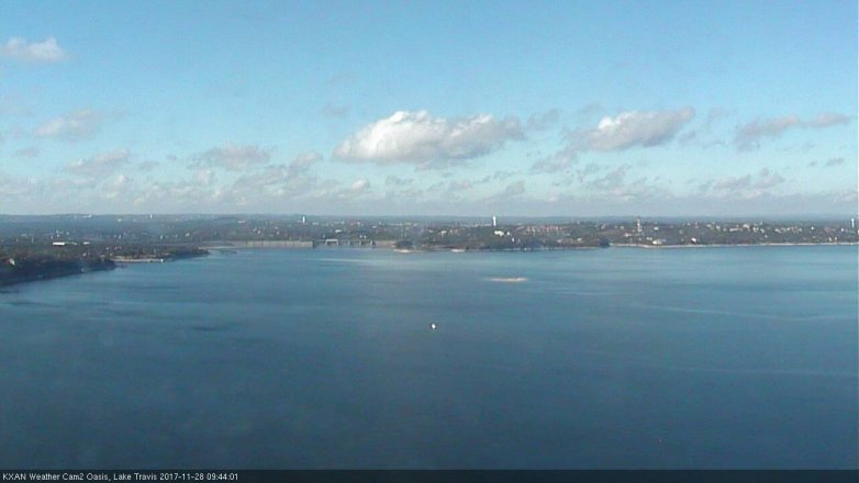 Lake Travis webcam, November 28, 2017 9:10 AM CT