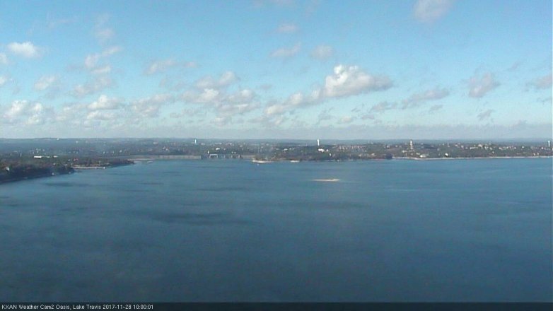 Lake Travis webcam, November 28, 2017 9:15 AM CT