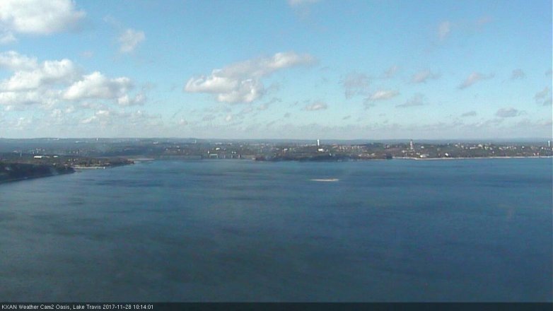 Lake Travis webcam, November 28, 2017 9:20 AM CT