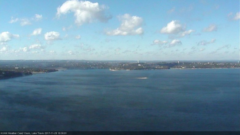 Lake Travis webcam, November 28, 2017 9:35 AM CT