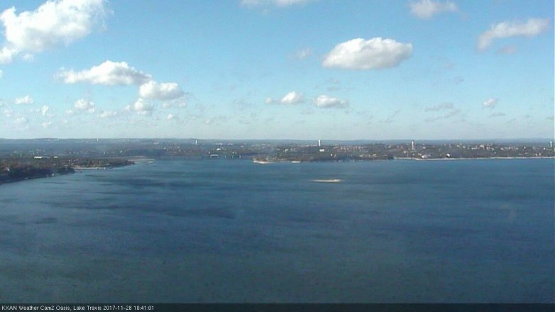 Lake Travis webcam, November 28, 2017 10:10 AM CT