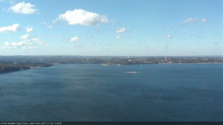 Lake Travis webcam, November 28, 2017 10:15 AM CT