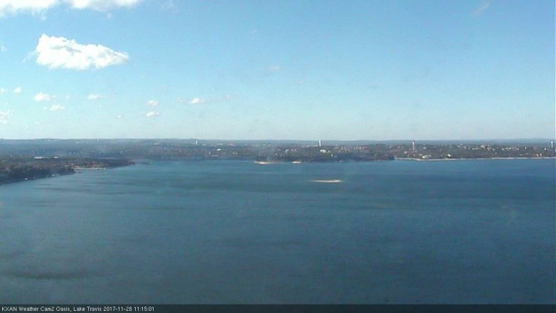 Lake Travis webcam, November 28, 2017 10:25 AM CT