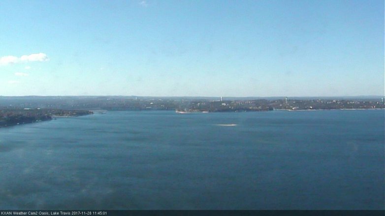 Lake Travis webcam, November 28, 2017 10:55 AM CT