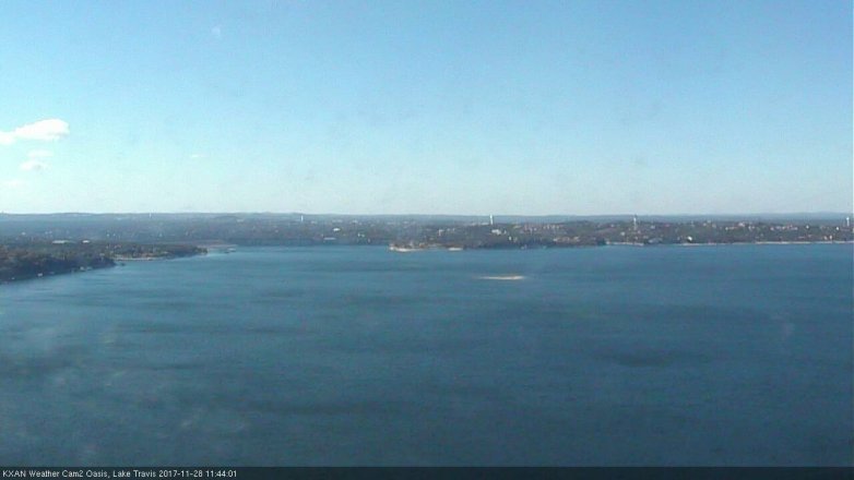 Lake Travis webcam, November 28, 2017 11:00 AM CT