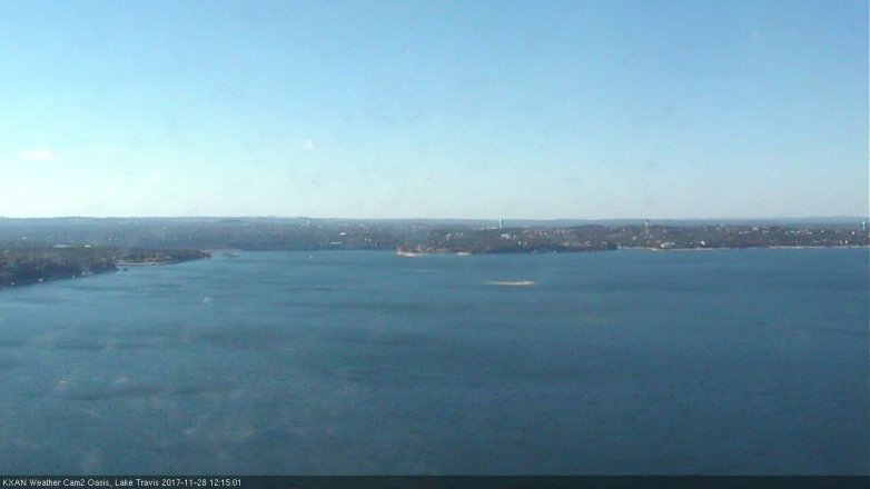 Lake Travis webcam, November 28, 2017 11:30 AM CT