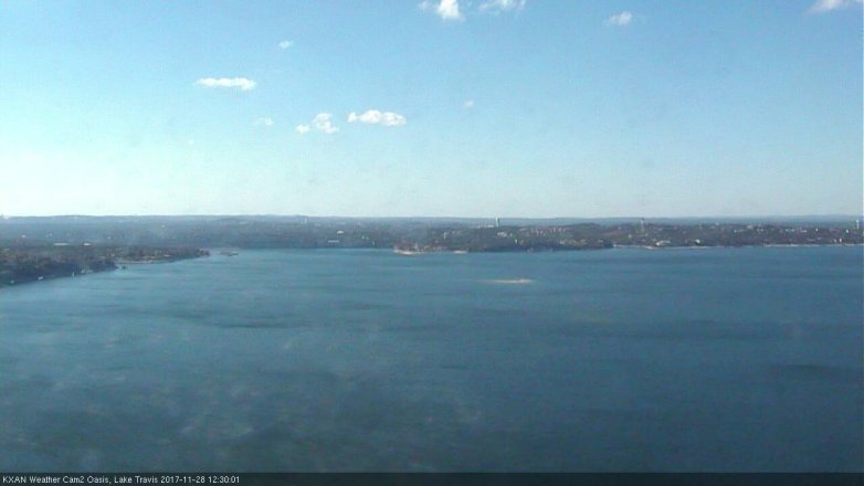 Lake Travis webcam, November 28, 2017 11:40 AM CT