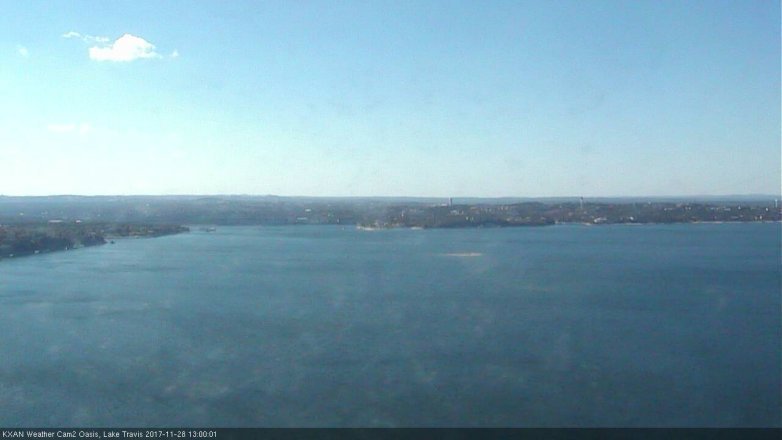 Lake Travis webcam, November 28, 2017 12:20 PM CT