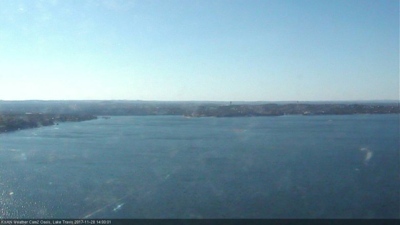 Lake Travis webcam, November 28, 2017 1:10 PM CT