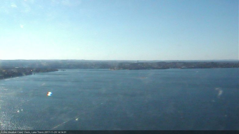 Lake Travis webcam, November 28, 2017 1:25 PM CT
