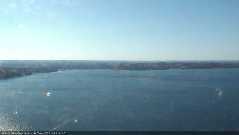 Lake Travis webcam, November 28, 2017 1:35 PM CT