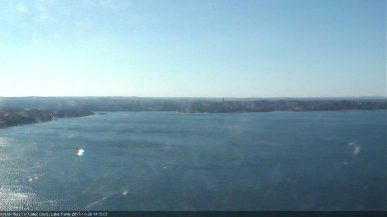 Lake Travis webcam, November 28, 2017 1:40 PM CT