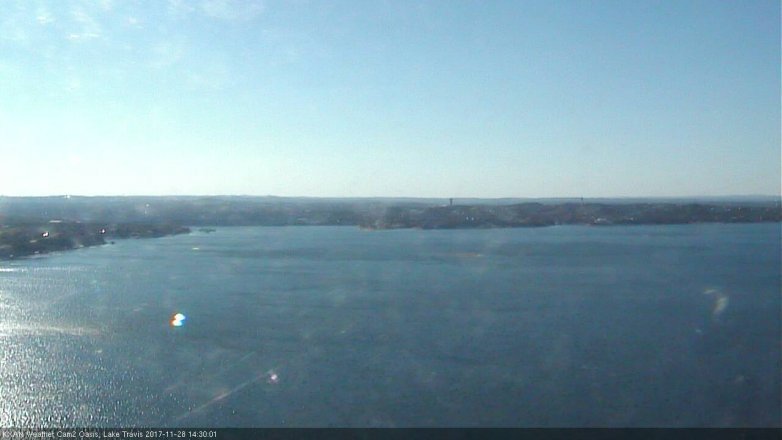 Lake Travis webcam, November 28, 2017 1:55 PM CT