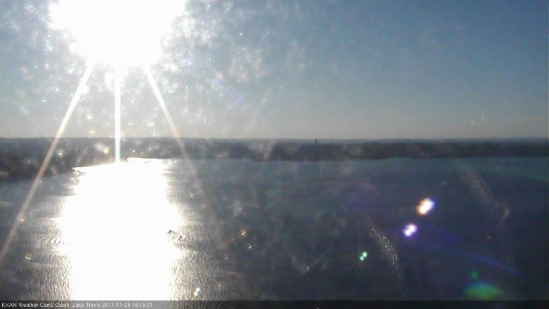 Lake Travis webcam, November 28, 2017 3:35 PM CT