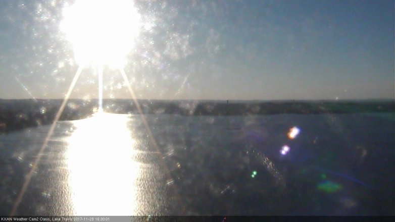 Lake Travis webcam, November 28, 2017 3:40 PM CT
