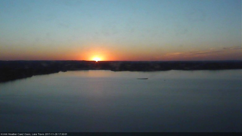 Lake Travis webcam, November 28, 2017 4:35 PM CT
