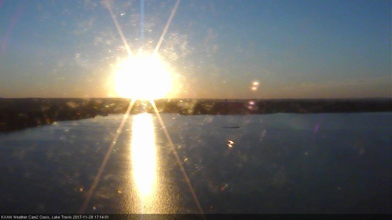 Lake Travis webcam, November 28, 2017 4:40 PM CT