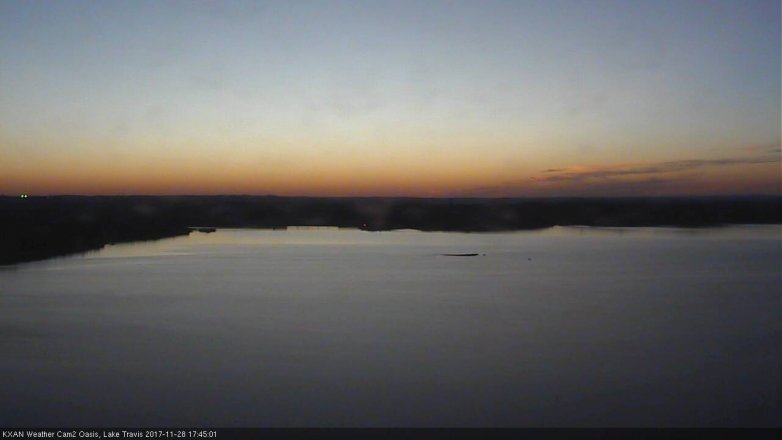 Lake Travis webcam, November 28, 2017 5:00 PM CT
