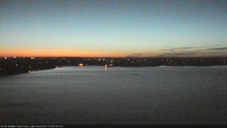 Lake Travis webcam, November 28, 2017 5:15 PM CT