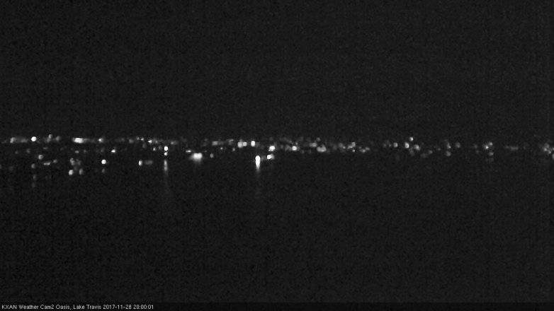 Lake Travis webcam, November 28, 2017 7:25 PM CT