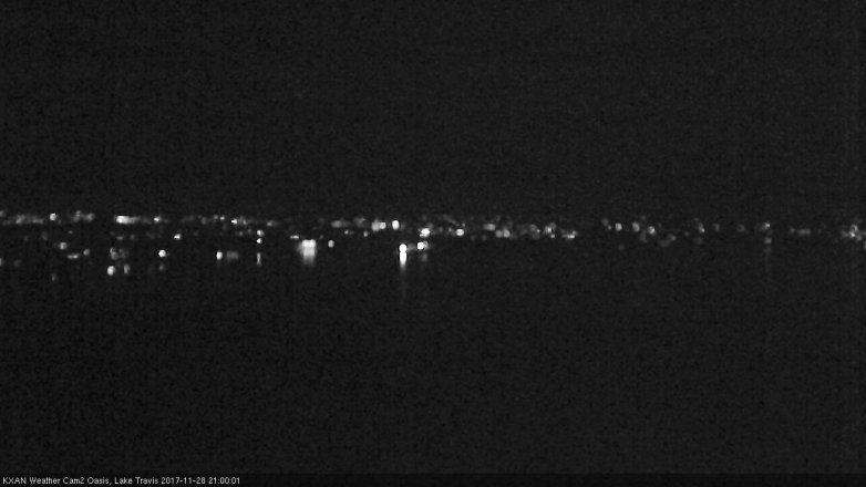 Lake Travis webcam, November 28, 2017 8:05 PM CT