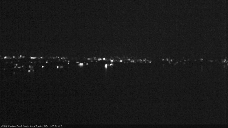 Lake Travis webcam, November 28, 2017 8:50 PM CT