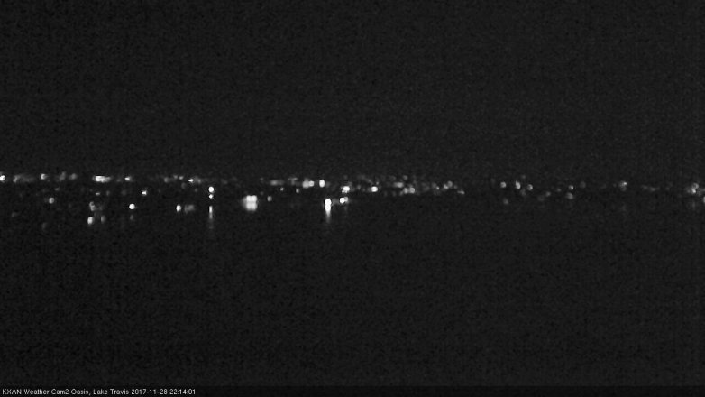 Lake Travis webcam, November 28, 2017 9:40 PM CT