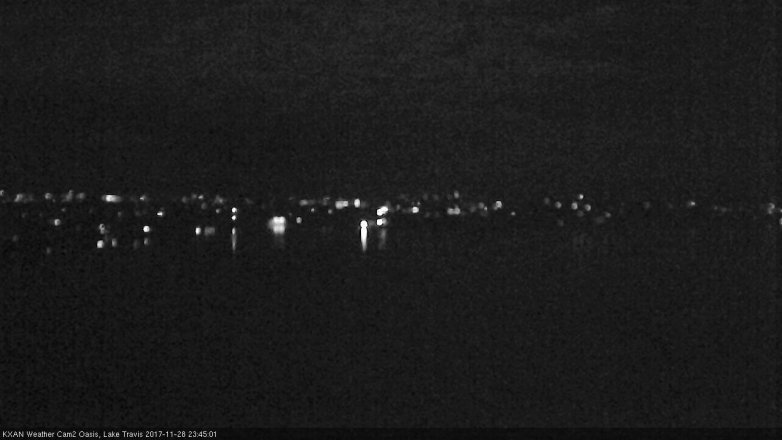 Lake Travis webcam, November 28, 2017 11:05 PM CT