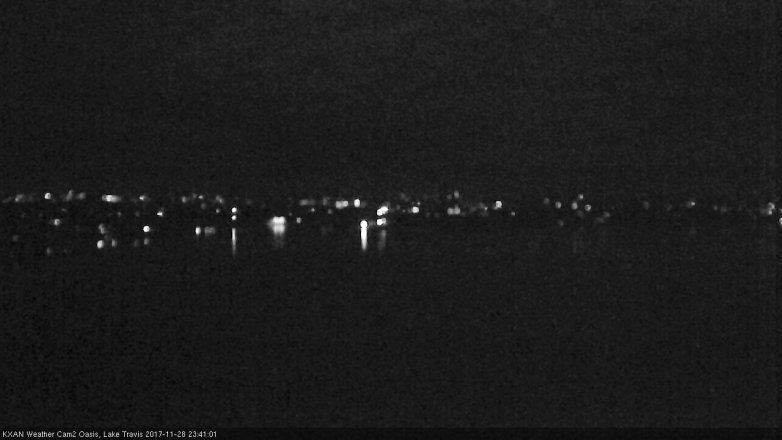 Lake Travis webcam, November 28, 2017 11:10 PM CT