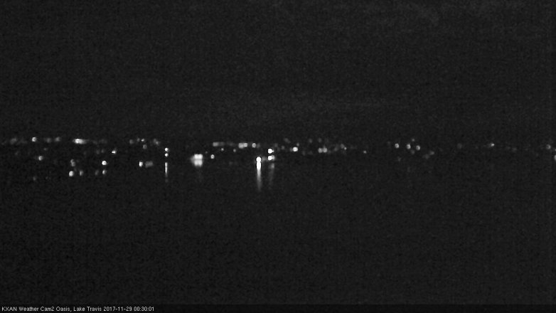 Lake Travis webcam, November 28, 2017 11:35 PM CT