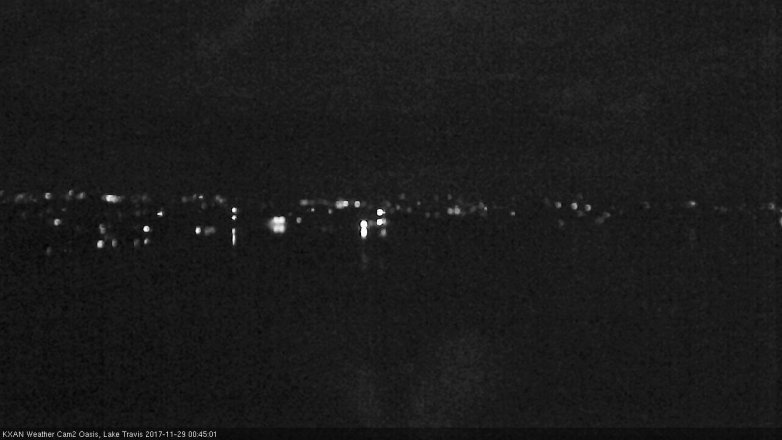 Lake Travis webcam, November 28, 2017 11:50 PM CT