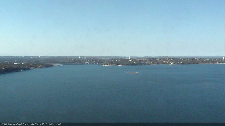 Lake Travis webcam, November 29, 2017 9:50 AM CT