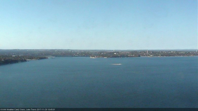 Lake Travis webcam, November 29, 2017 9:55 AM CT