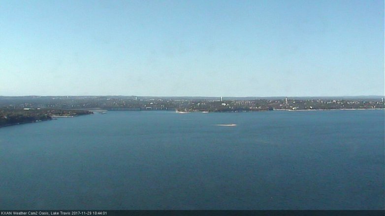 Lake Travis webcam, November 29, 2017 10:15 AM CT