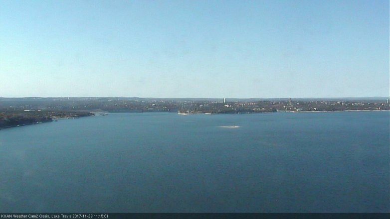 Lake Travis webcam, November 29, 2017 10:30 AM CT