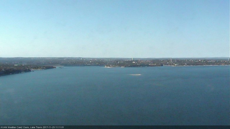 Lake Travis webcam, November 29, 2017 10:40 AM CT