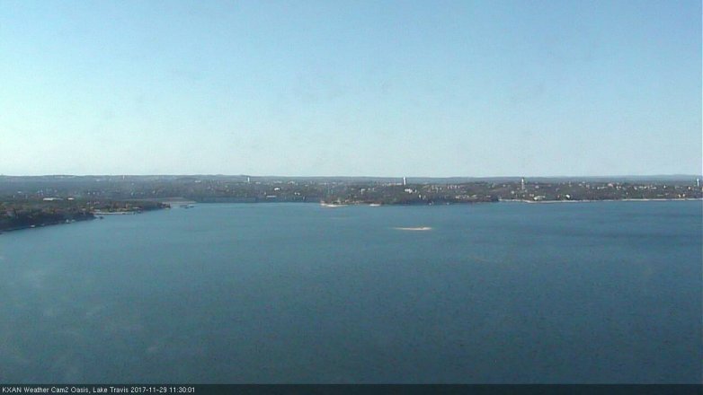 Lake Travis webcam, November 29, 2017 10:45 AM CT