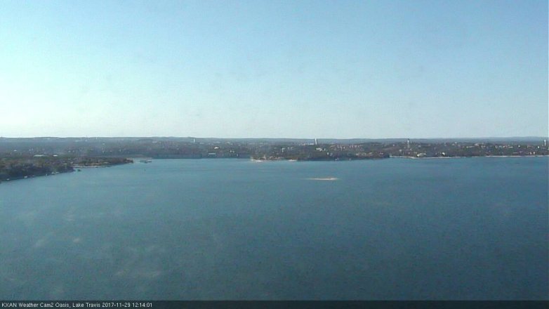 Lake Travis webcam, November 29, 2017 11:25 AM CT