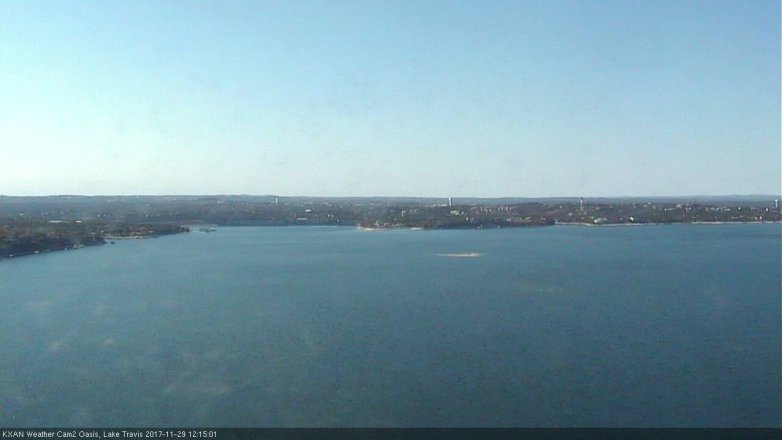 Lake Travis webcam, November 29, 2017 11:45 AM CT