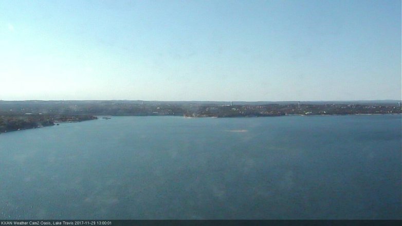 Lake Travis webcam, November 29, 2017 12:15 PM CT