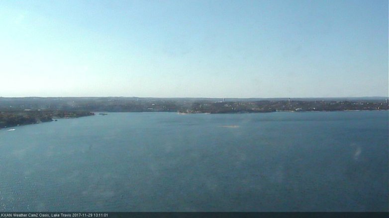 Lake Travis webcam, November 29, 2017 12:30 PM CT