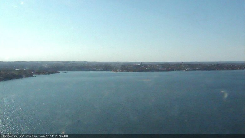 Lake Travis webcam, November 29, 2017 1:15 PM CT