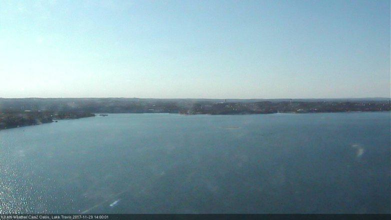 Lake Travis webcam, November 29, 2017 1:25 PM CT
