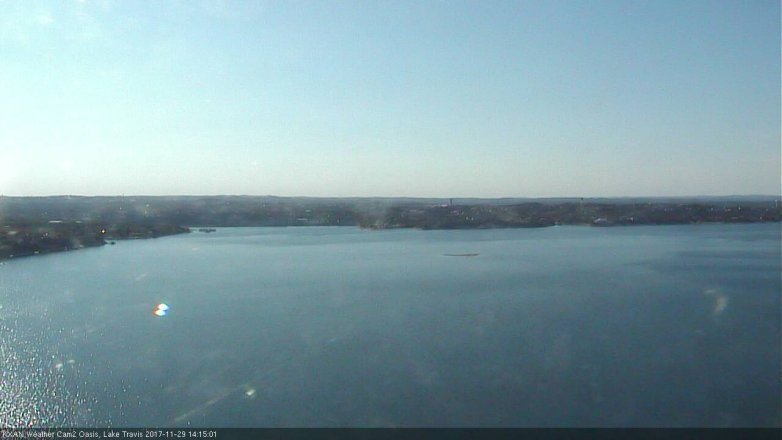 Lake Travis webcam, November 29, 2017 1:40 PM CT