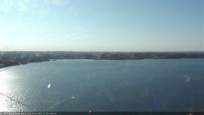 Lake Travis webcam, November 29, 2017 1:55 PM CT