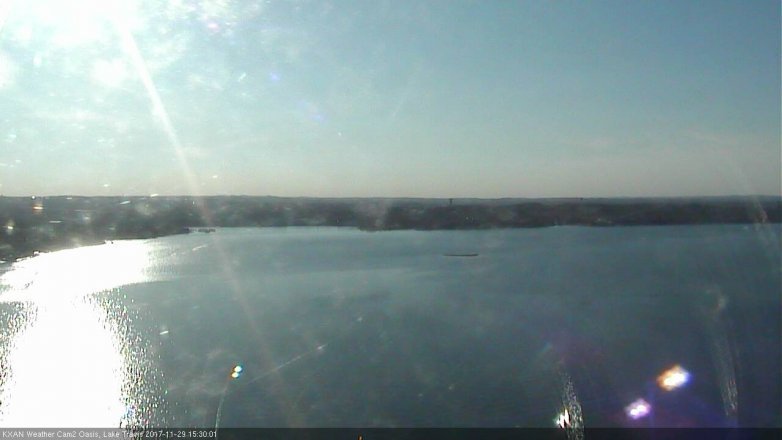 Lake Travis webcam, November 29, 2017 2:40 PM CT