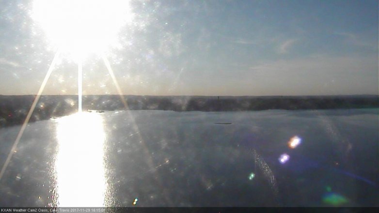 Lake Travis webcam, November 29, 2017 3:20 PM CT