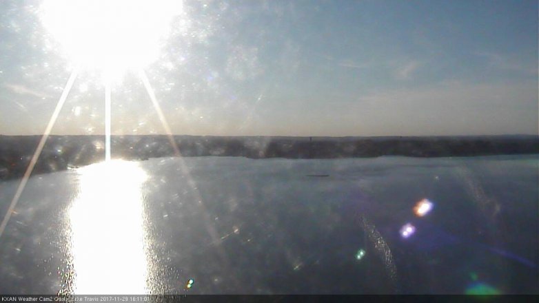 Lake Travis webcam, November 29, 2017 3:40 PM CT